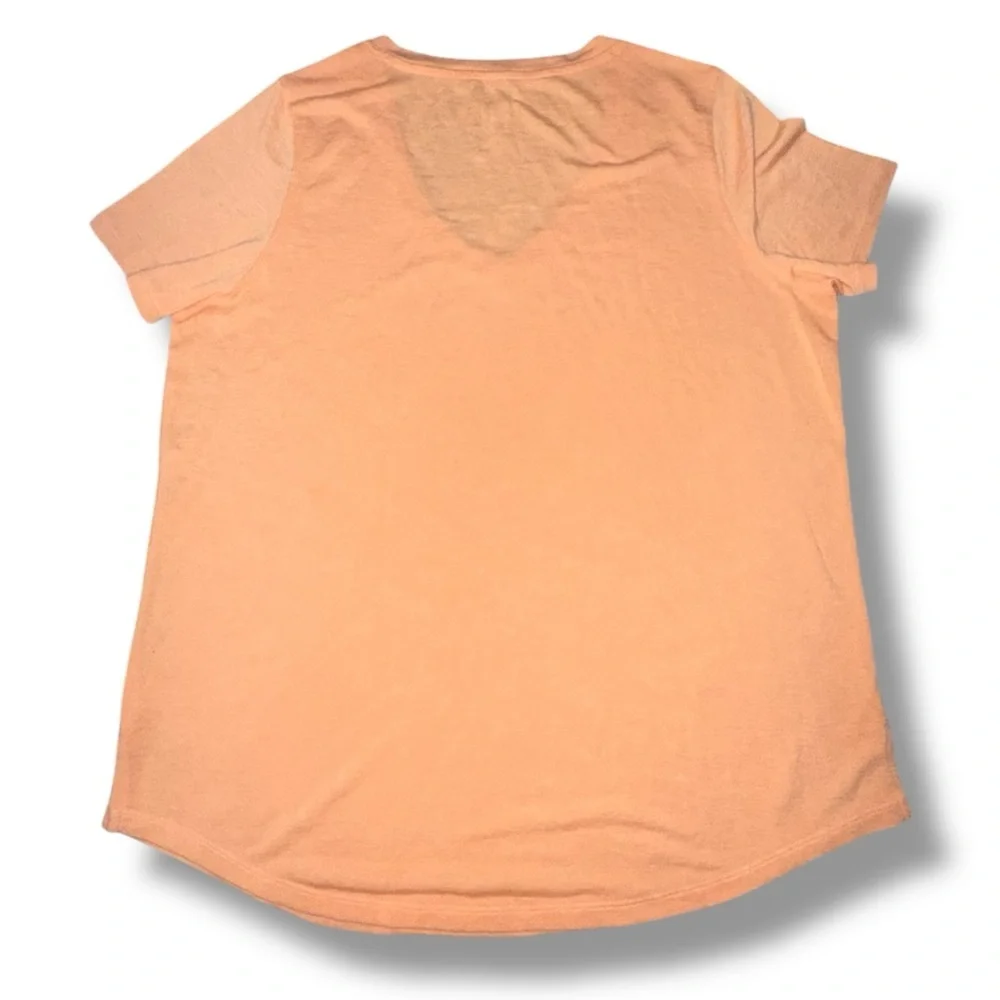 ATHLETA V-Neck Breezy Tee | Delicate Peach | Women’s XL - Picture 5 of 9